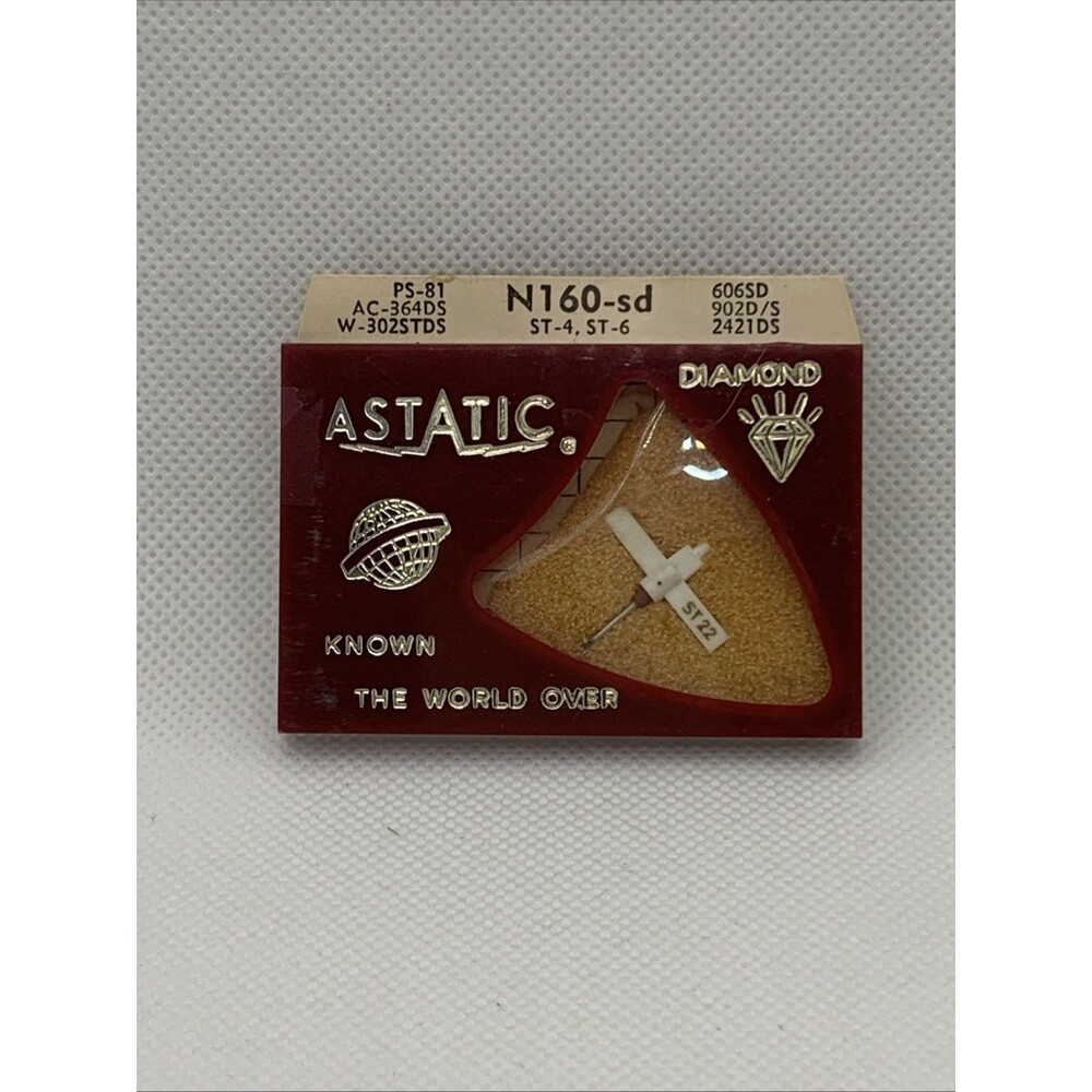 NOS Astatic Diamond Needle N160 SD  606sd 902d/s 2421 ds Ps-81 AC 364ds W302stds
